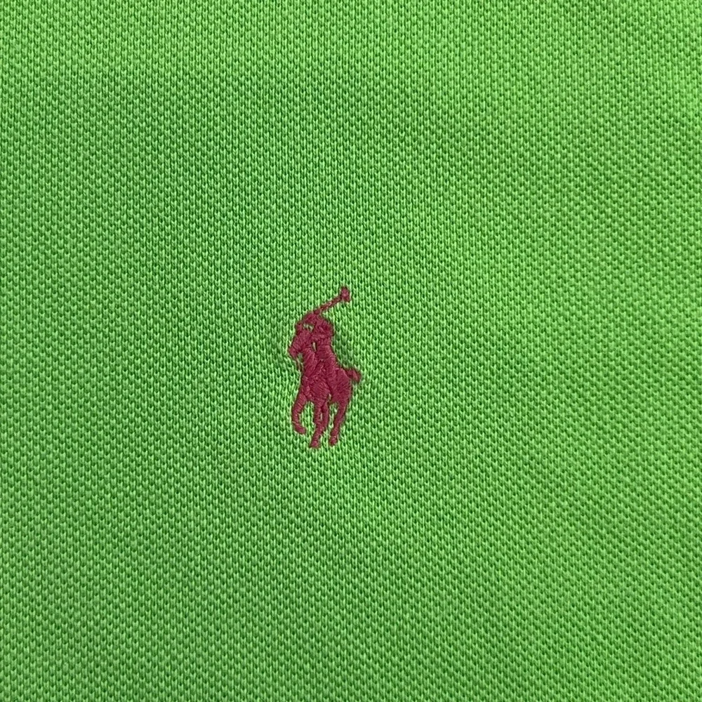 Polo By Ralph Lauren Mens X-Large Tall Green Cotton Logo Hi Low Hem Polo Shirt